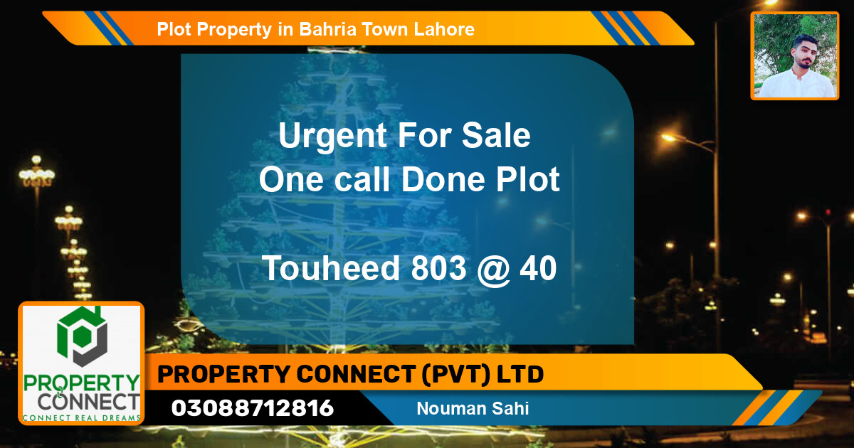 Residential Plot for Sale in Bahria Town, Lahore - (BP-49343)