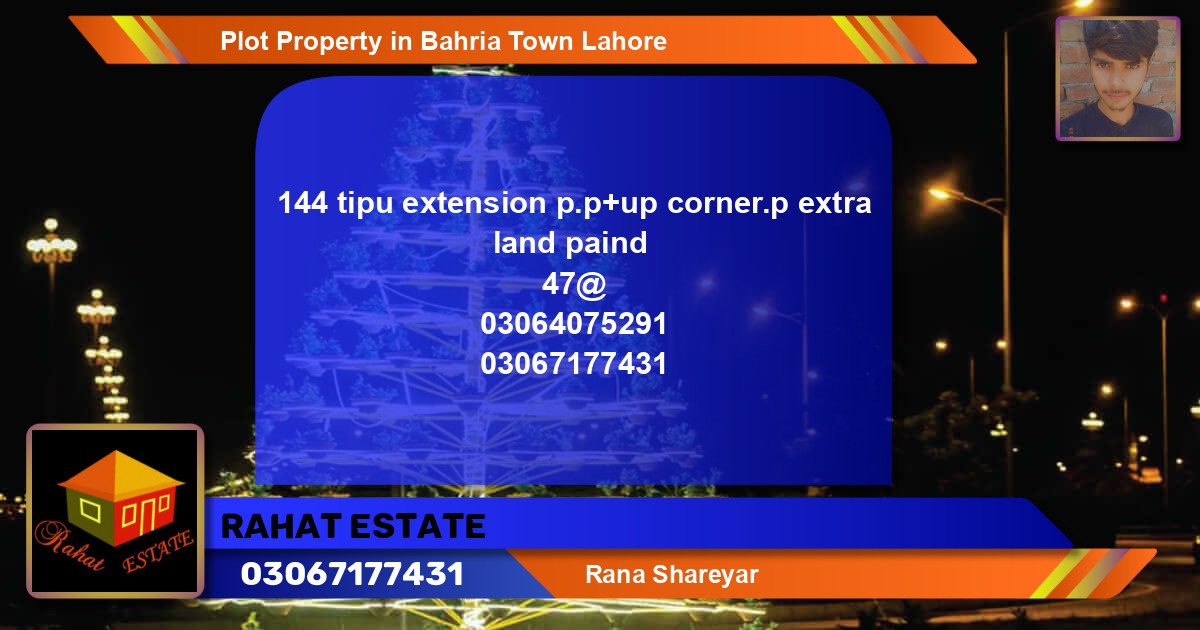 Residential Plot for Sale in Bahria Town, Lahore - (BP-49363)