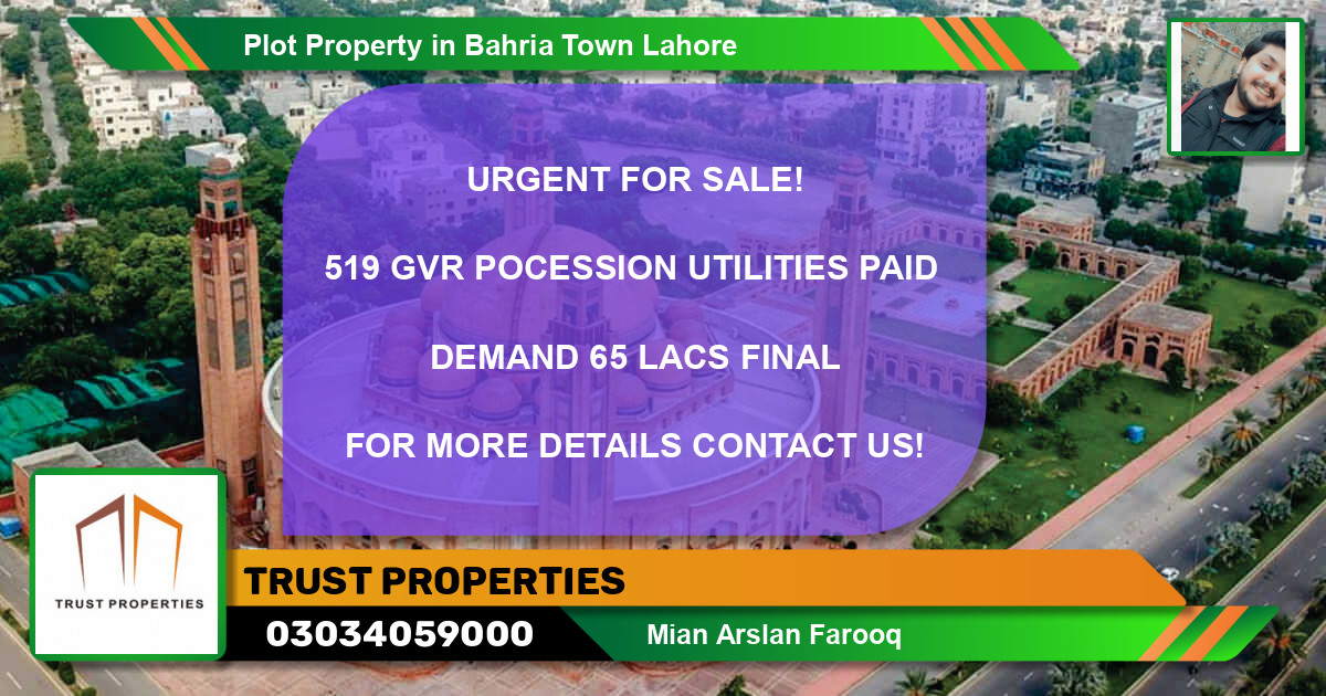 Residential Plot for Sale in Bahria Town, Lahore - (BP-49393)
