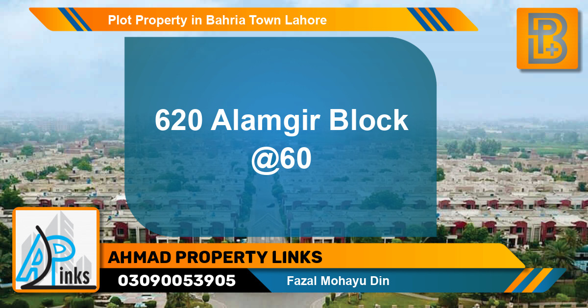 Residential Plot for Sale in Bahria Town, Lahore - (BP-49407)