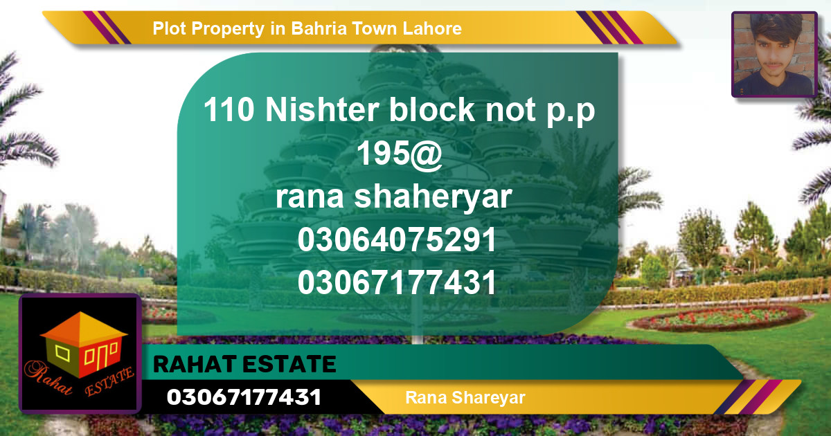 Residential Plot for Sale in Bahria Town, Lahore - (BP-49421)