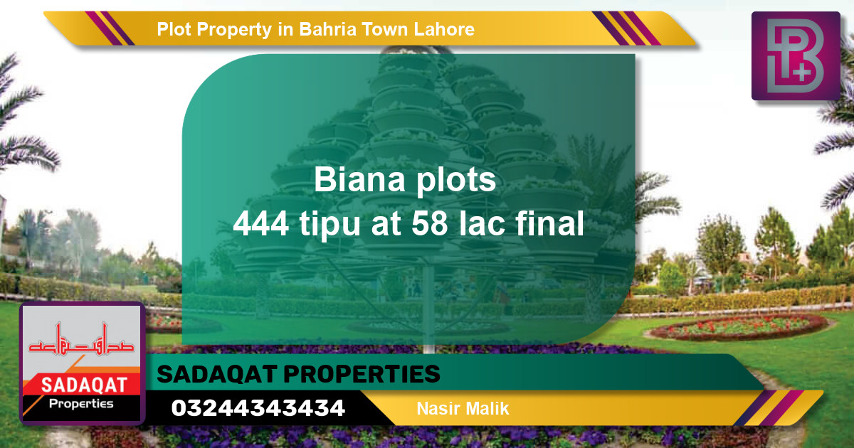 Residential Plot for Sale in Bahria Town, Lahore - (BP-49426)