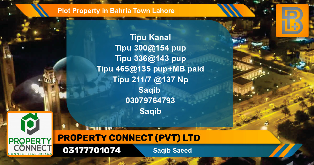 Residential Plot for Sale in Bahria Town, Lahore - (BP-49436)