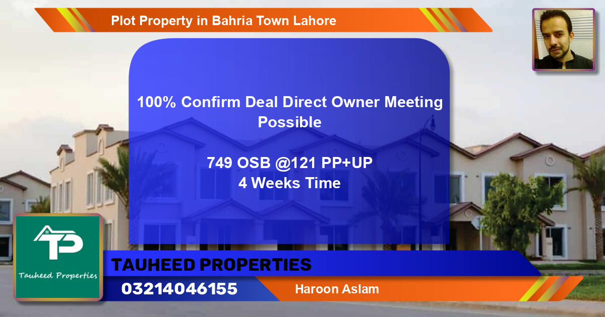 Residential Plot for Sale in Bahria Town, Lahore - (BP-49441)
