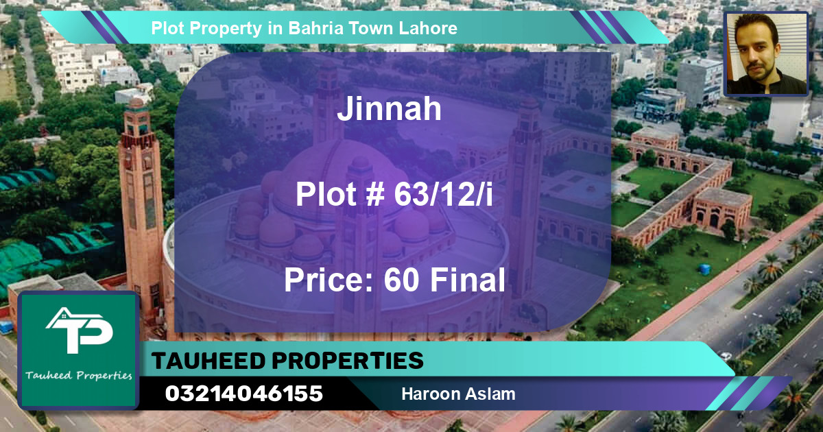 Residential Plot for Sale in Bahria Town, Lahore - (BP-49451)