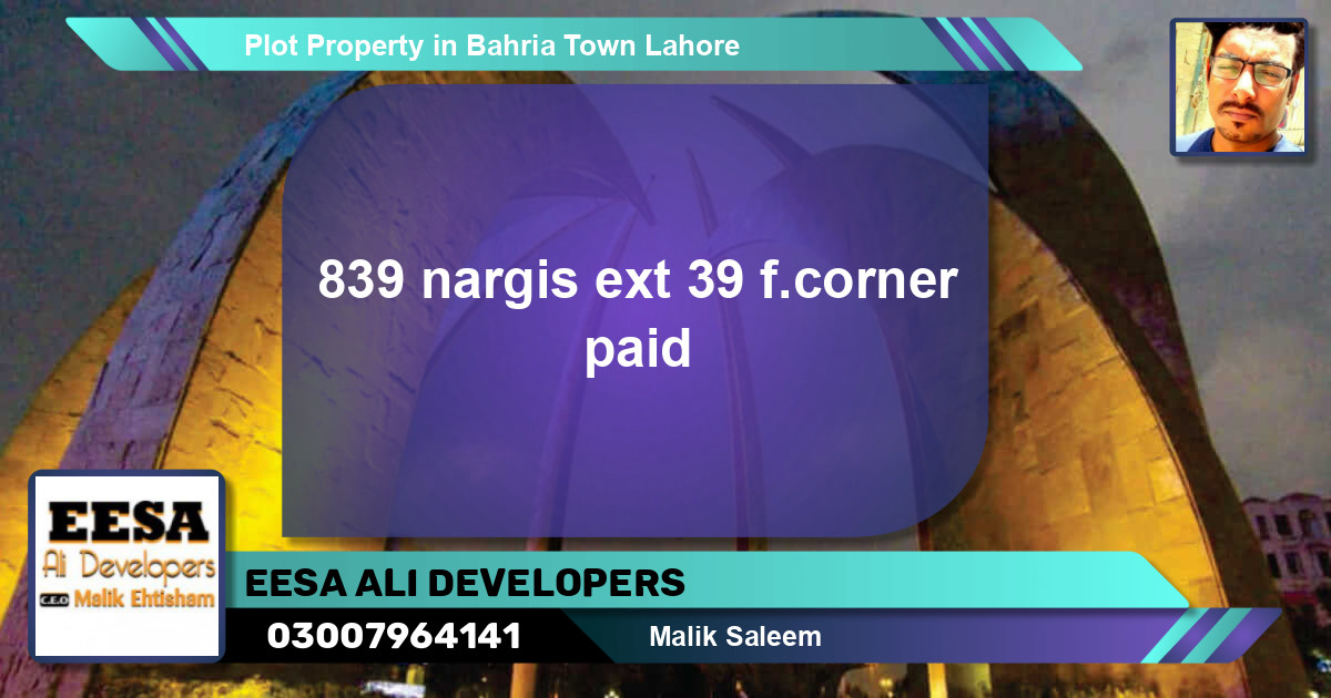 Residential Plot for Sale in Bahria Town, Lahore - (BP-49455)