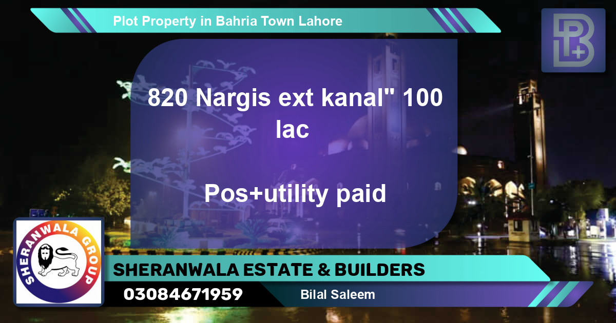 Residential Plot for Sale in Bahria Town, Lahore - (BP-49493)