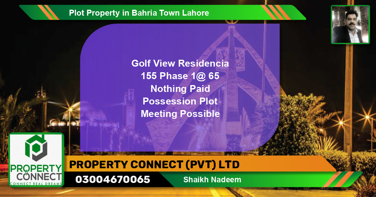 Residential Plot for Sale in Bahria Town, Lahore - (BP-49514)