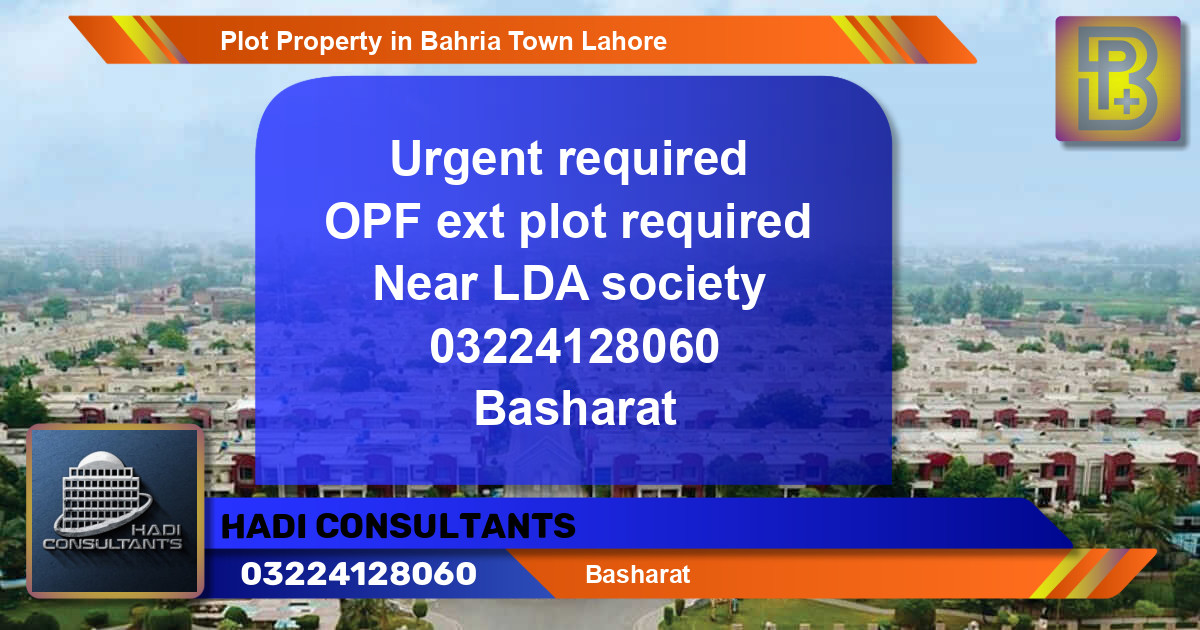 Residential Plot for Sale in Bahria Town, Lahore - (BP-49536)