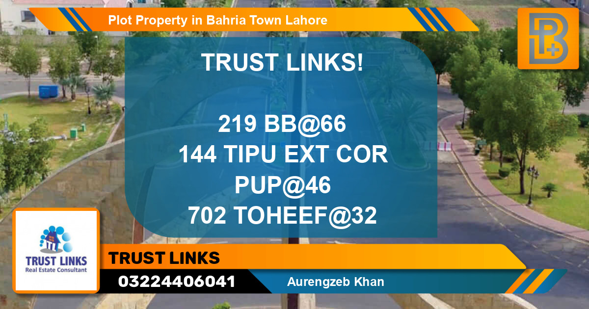 Residential Plot for Sale in Bahria Town, Lahore - (BP-49560)
