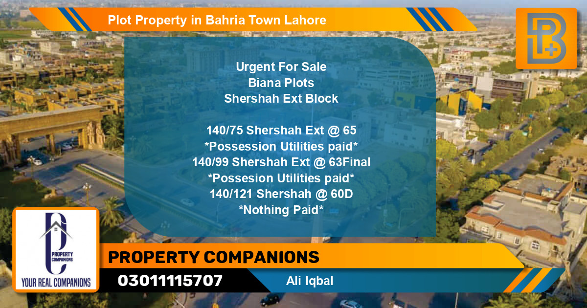Residential Plot for Sale in Bahria Town, Lahore - (BP-49565)