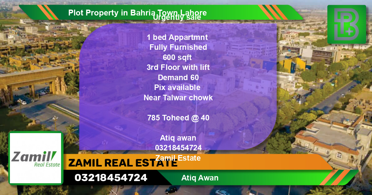 Residential Plot for Sale in Bahria Town, Lahore - (BP-49566)