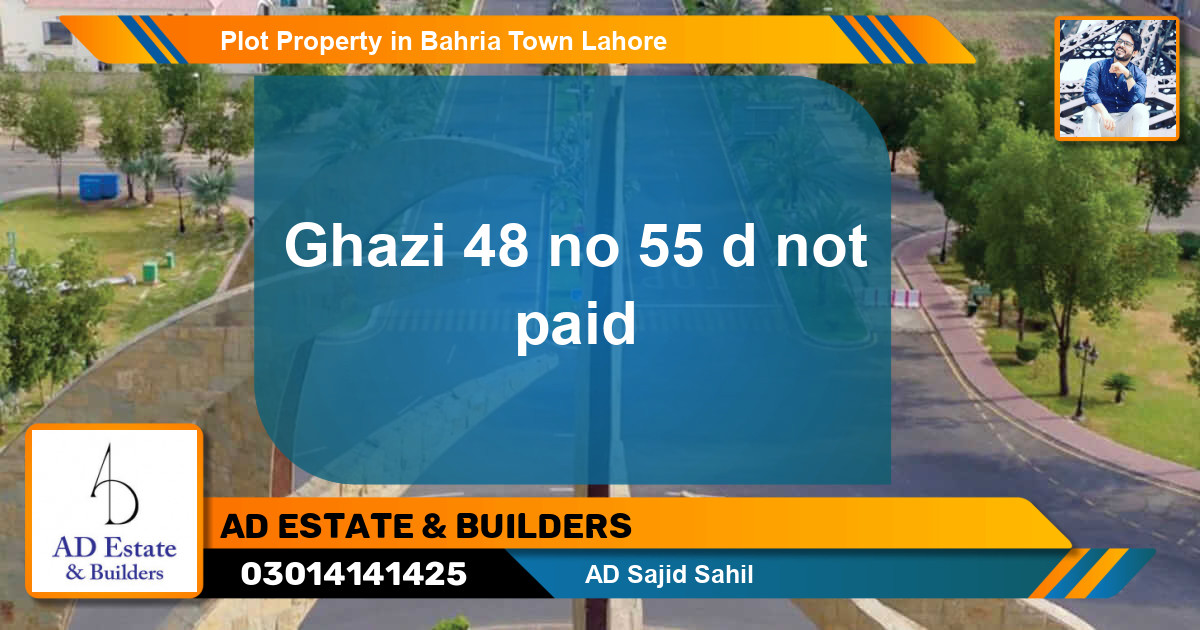 Residential Plot for Sale in Bahria Town, Lahore - (BP-49592)
