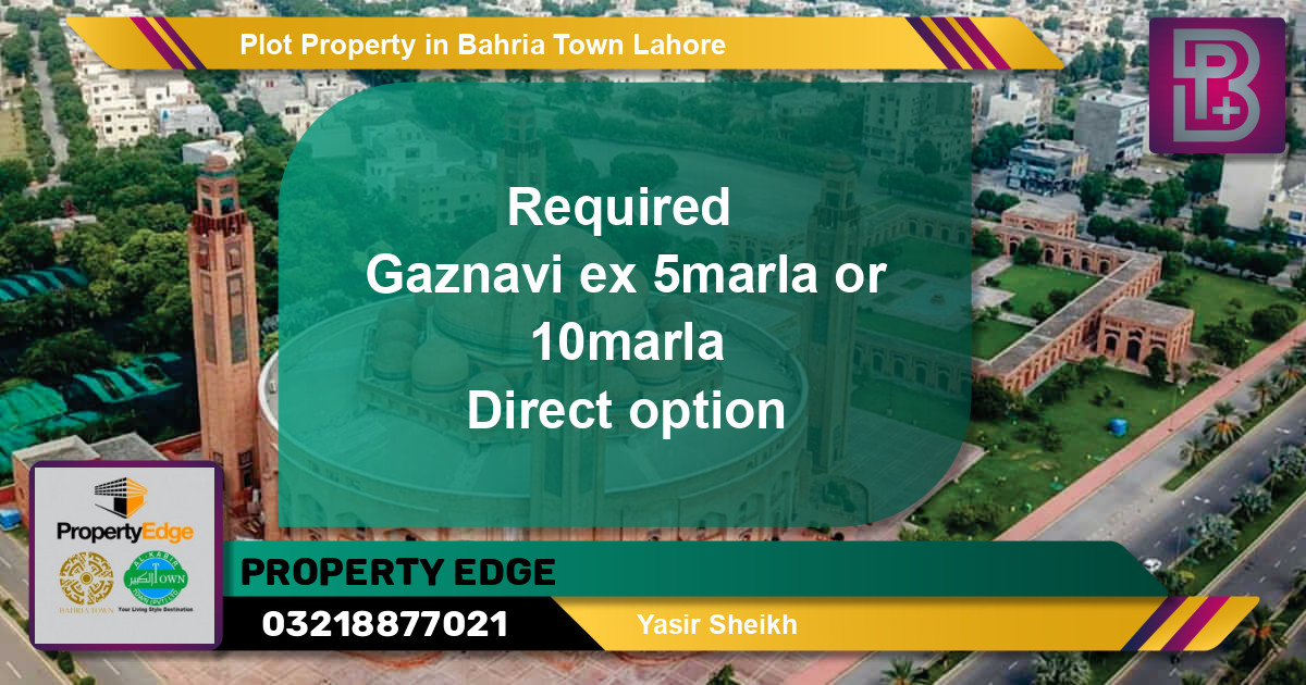 Residential Plot for Sale in Bahria Town, Lahore - (BP-49614)