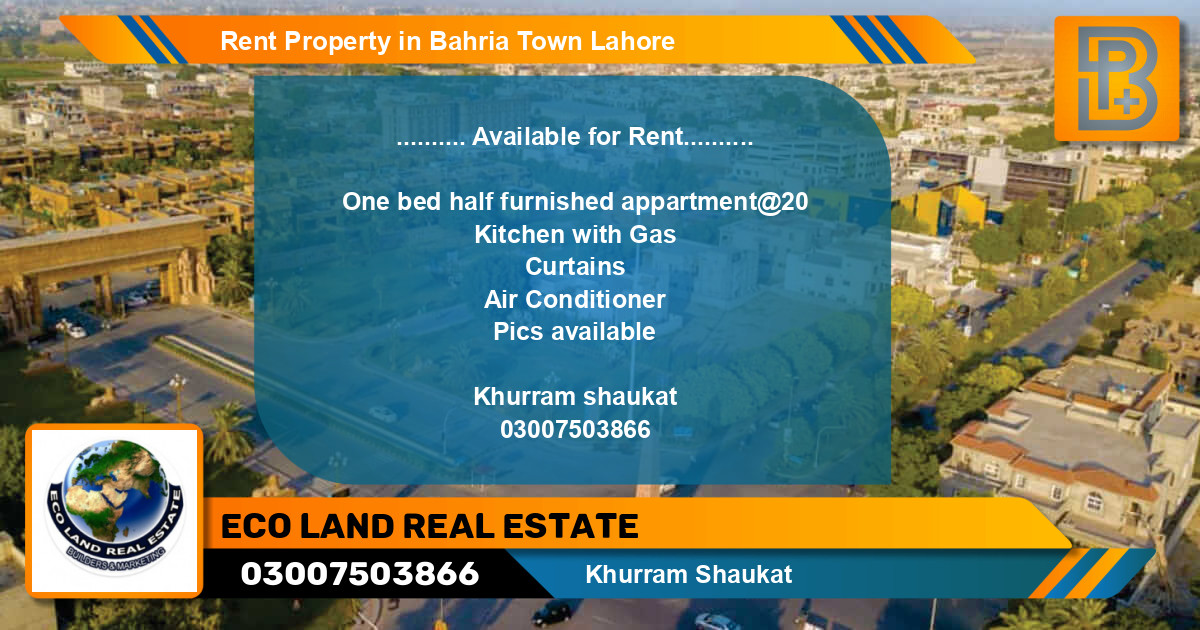 Residential Property for Rent in Bahria Town, Lahore - (BP-49654)