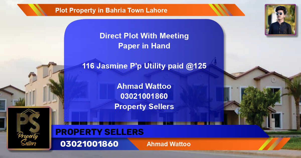 Residential Plot for Sale in Bahria Town, Lahore - (BP-49681)