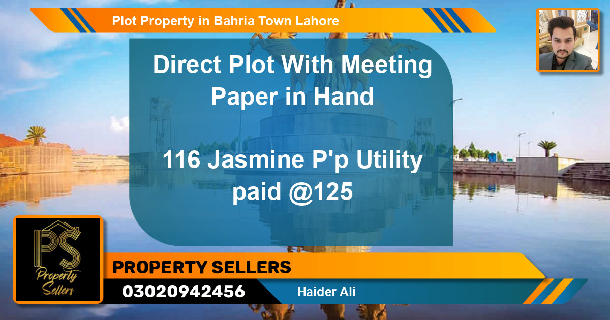 Residential Plot for Sale in Bahria Town, Lahore - (BP-49699)