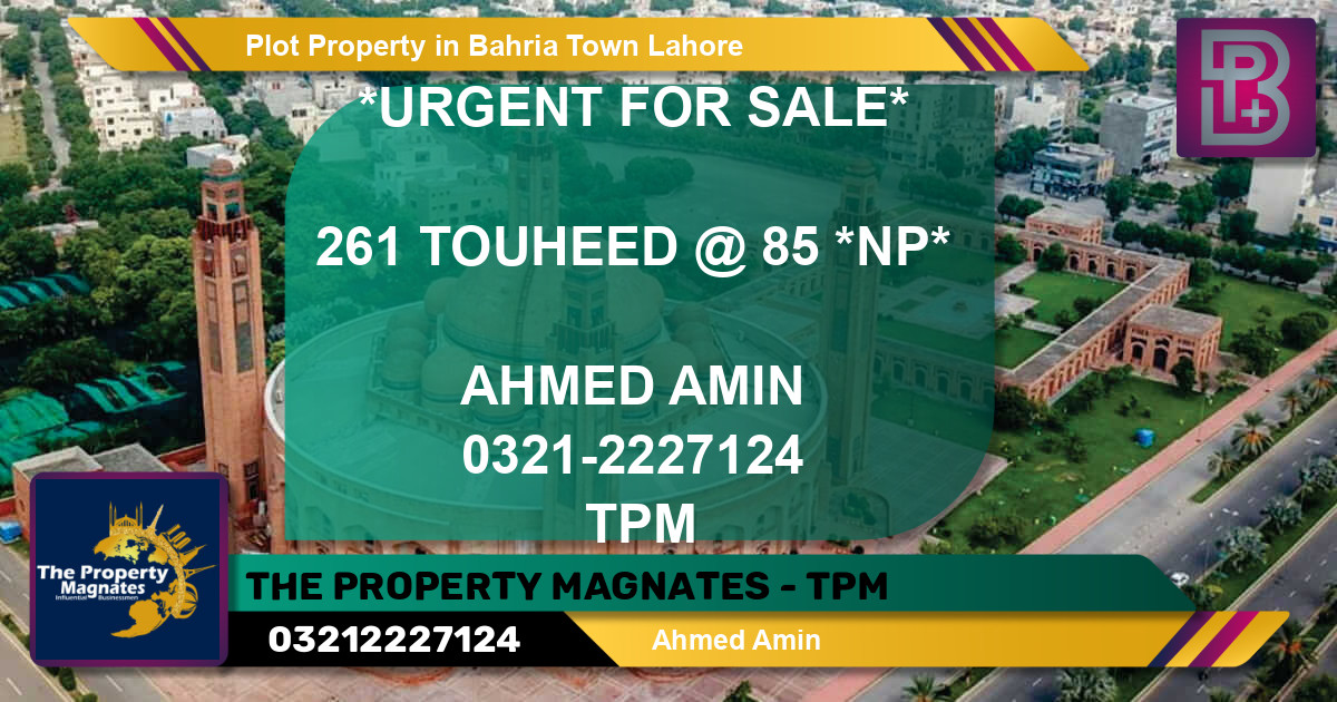 Residential Plot for Sale in Bahria Town, Lahore - (BP-49757)