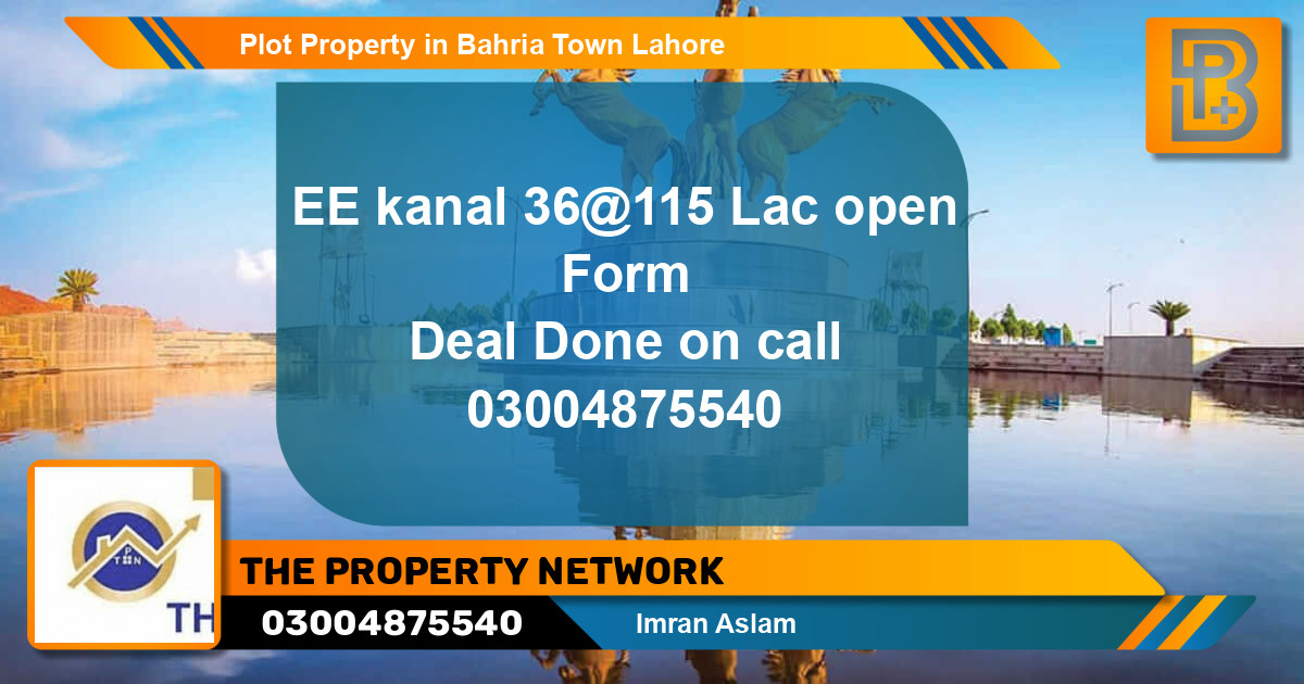 Residential Plot for Sale in Bahria Town, Lahore - (BP-49762)