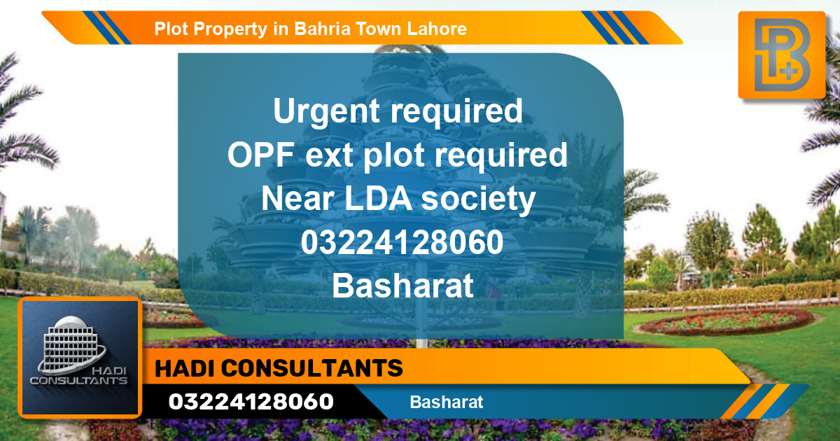 Residential Plot for Sale in Bahria Town, Lahore - (BP-49763)