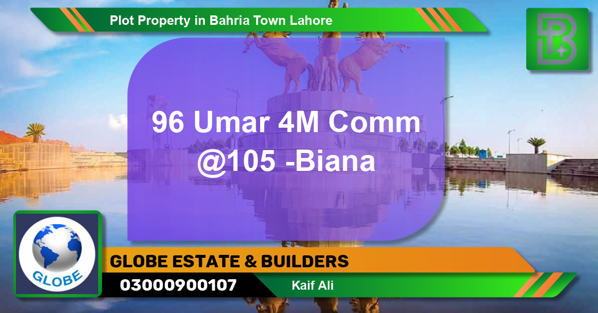 Residential Plot for Sale in Bahria Town, Lahore - (BP-49786)