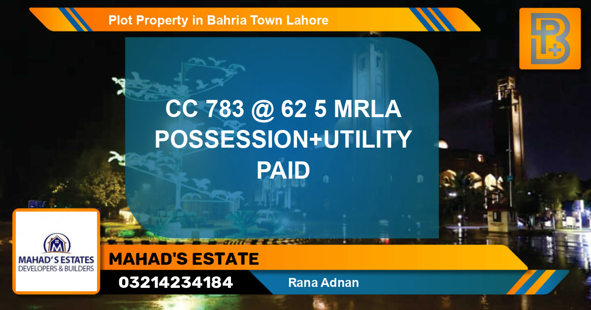 Residential Plot for Sale in Bahria Town, Lahore - (BP-49789)