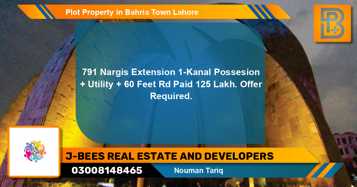 Residential Plot for Sale in Bahria Town, Lahore - (BP-49796)