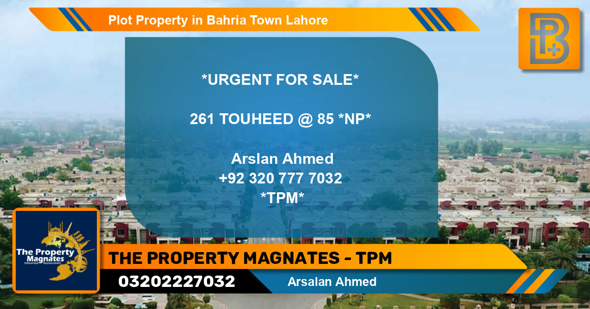 Residential Plot for Sale in Bahria Town, Lahore - (BP-49835)