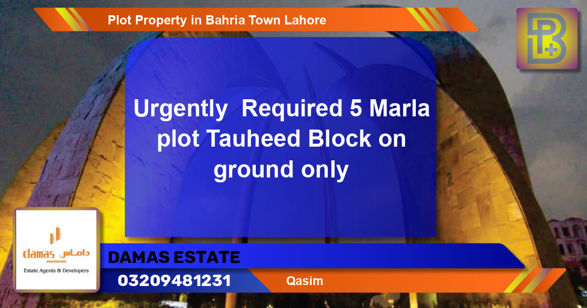 Residential Plot for Sale in Bahria Town, Lahore - (BP-49852)