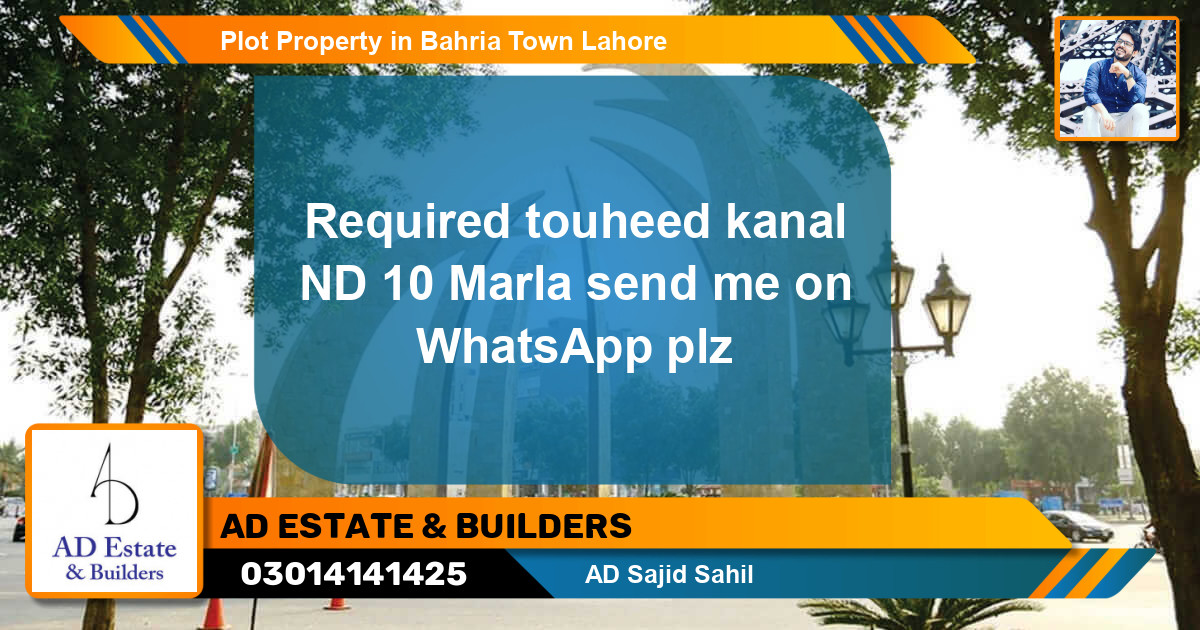 Residential Plot for Sale in Bahria Town, Lahore - (BP-49875)