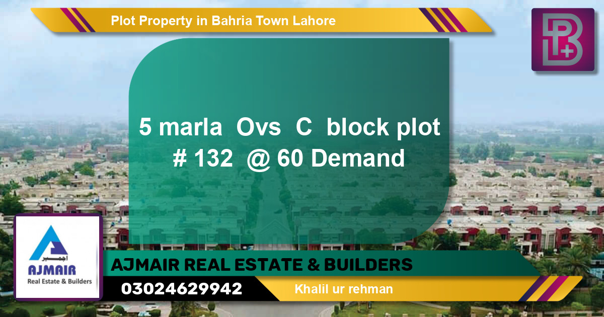 Residential Plot for Sale in Bahria Town, Lahore - (BP-49896)