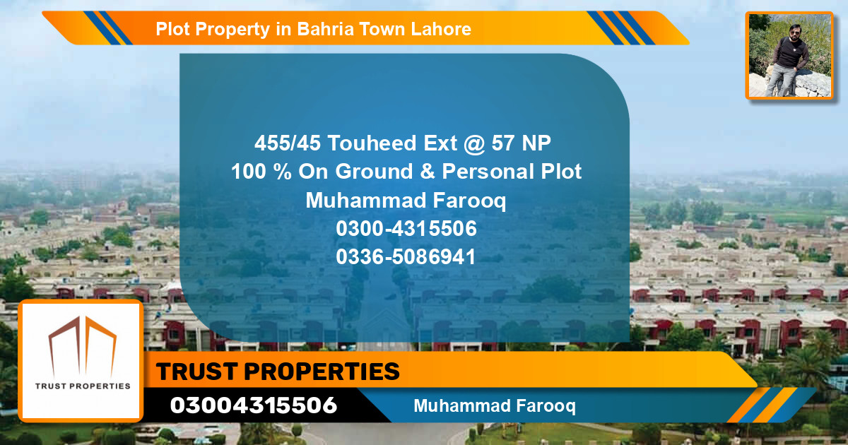 Residential Plot for Sale in Bahria Town, Lahore - (BP-49954)
