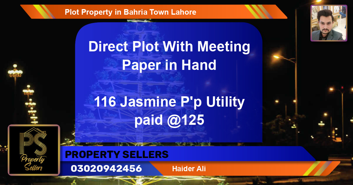 Residential Plot for Sale in Bahria Town, Lahore - (BP-50011)