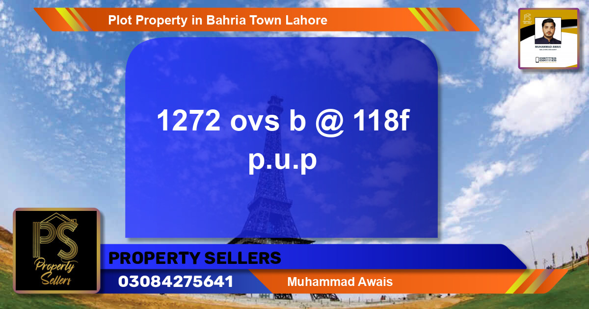 Residential Plot for Sale in Bahria Town, Lahore - (BP-50072)