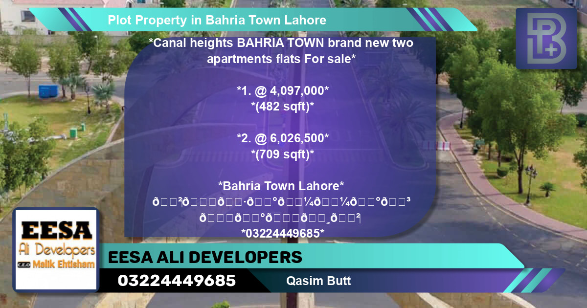Residential Plot for Sale in Bahria Town, Lahore - (BP-50080)