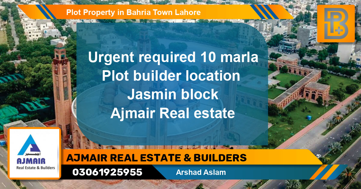 Residential Plot for Sale in Bahria Town, Lahore - (BP-50142)