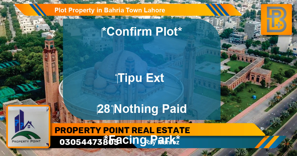 Residential Plot for Sale in Bahria Town, Lahore - (BP-50157)