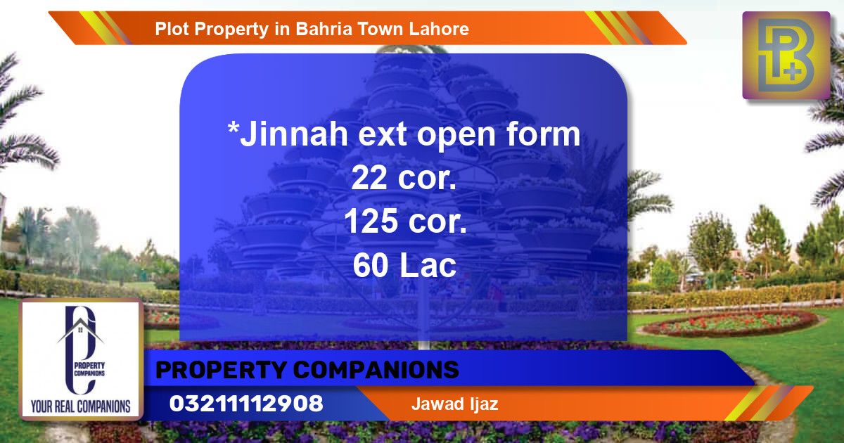 Residential Plot for Sale in Bahria Town, Lahore - (BP-50173)