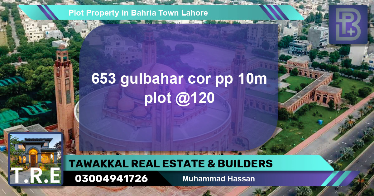 Residential Plot for Sale in Bahria Town, Lahore - (BP-50185)