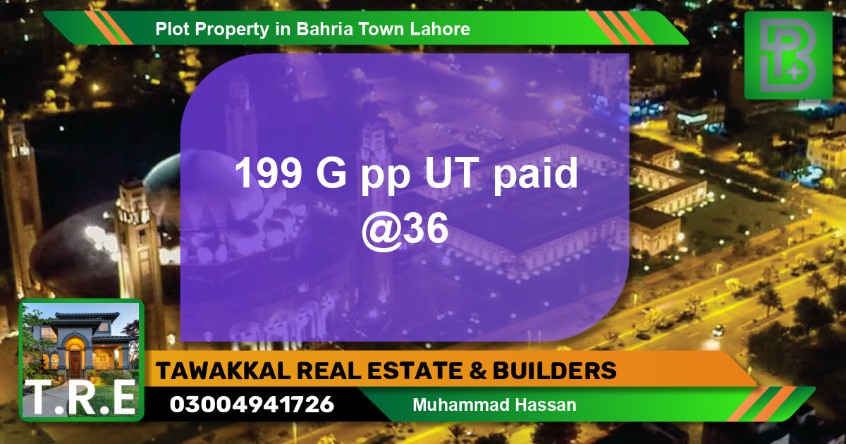 Residential Plot for Sale in Bahria Town, Lahore - (BP-50188)
