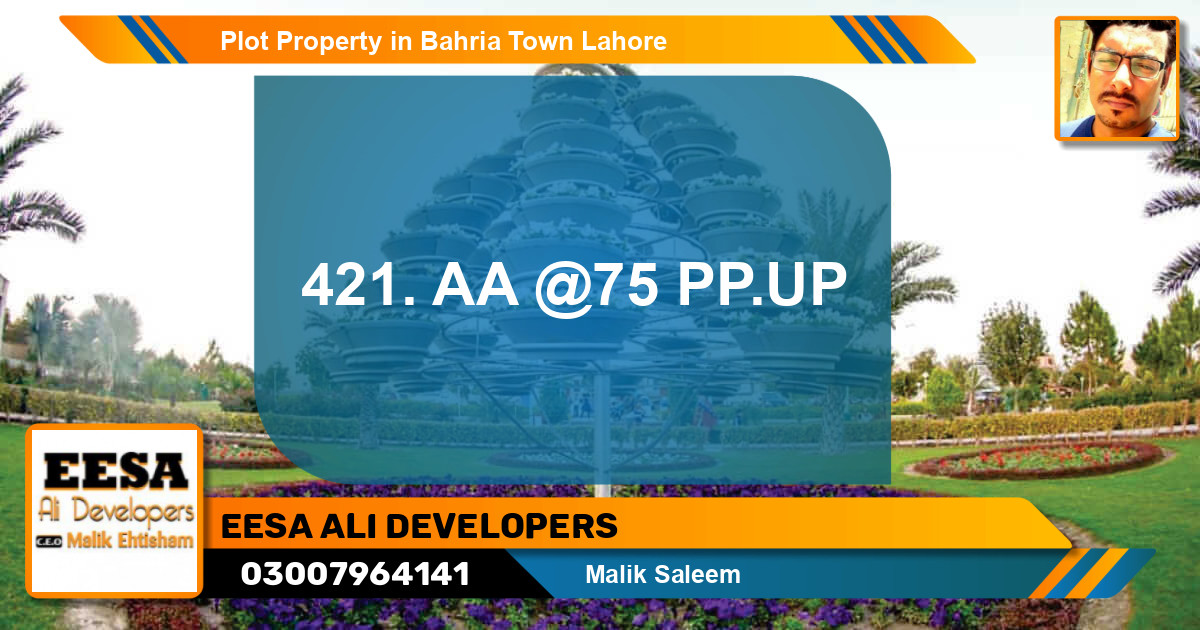 Residential Plot for Sale in Bahria Town, Lahore - (BP-50229)