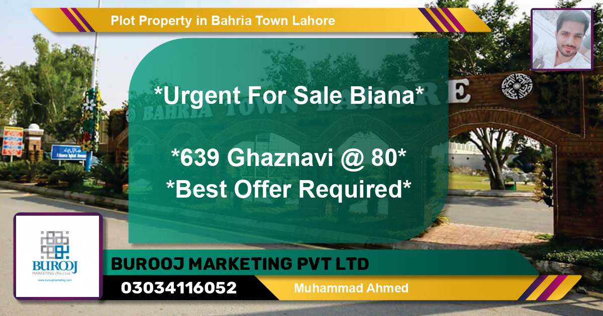 Residential Plot for Sale in Bahria Town, Lahore - (BP-50245)
