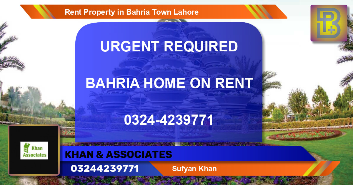 Residential Property for Rent in Bahria Town, Lahore - (BP-50274)