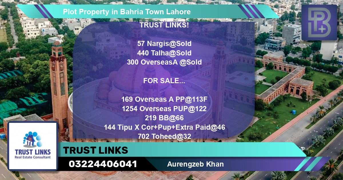 Residential Plot for Sale in Bahria Town, Lahore - (BP-50290)
