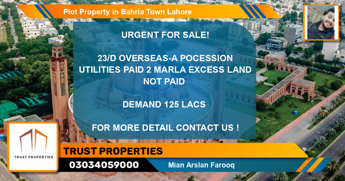 Residential Plot for Sale in Bahria Town, Lahore - (BP-50316)
