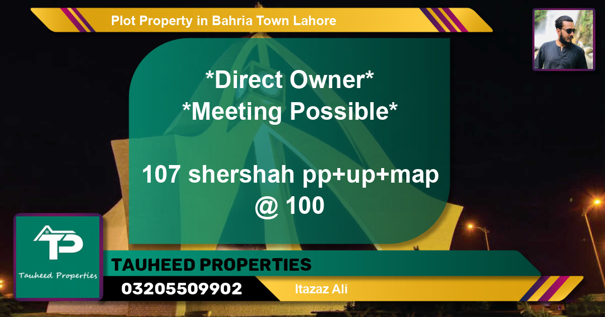 Residential Plot for Sale in Bahria Town, Lahore - (BP-50333)