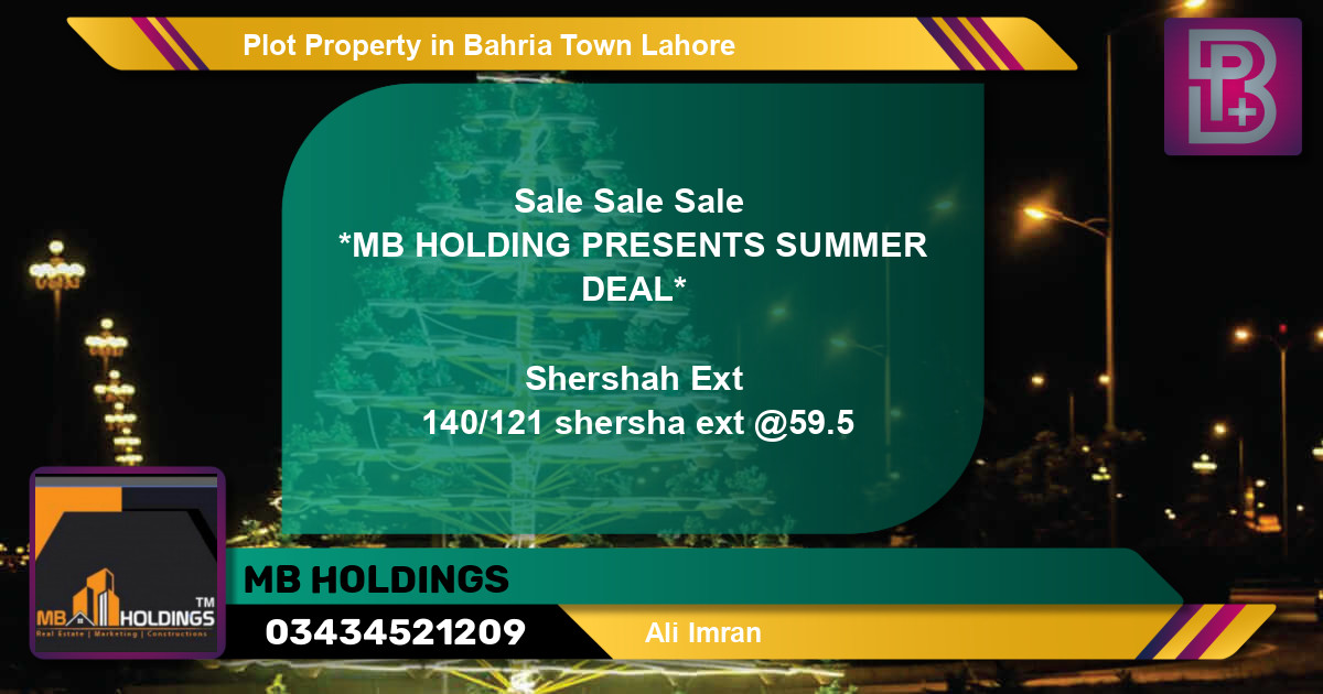 Residential Plot for Sale in Bahria Town, Lahore - (BP-50337)