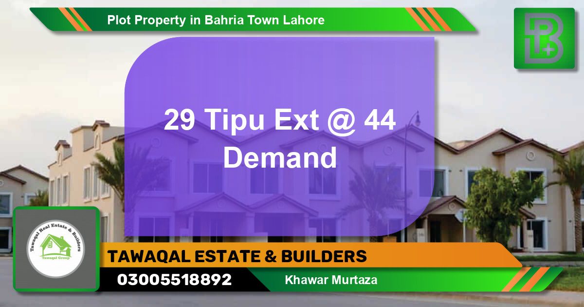 Residential Plot for Sale in Bahria Town, Lahore - (BP-50411)