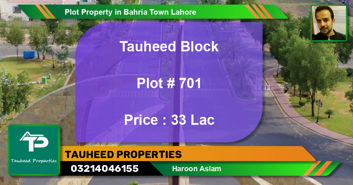 Residential Plot for Sale in Bahria Town, Lahore - (BP-50436)