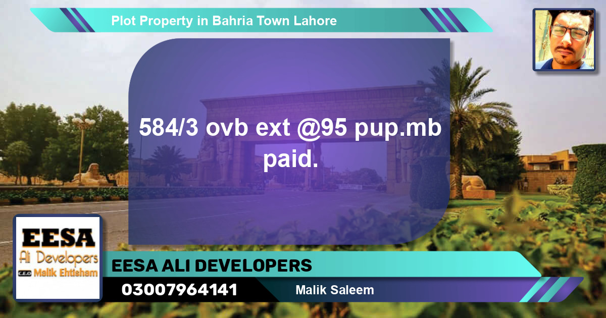 Residential Plot for Sale in Bahria Town, Lahore - (BP-50478)